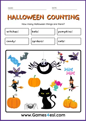 Halloween Worksheet