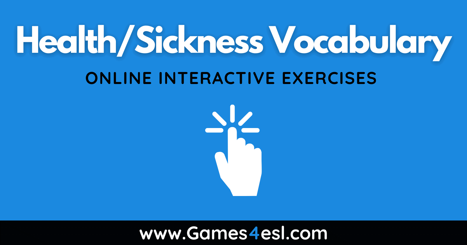 Sickness And Health Vocabulary Exercises