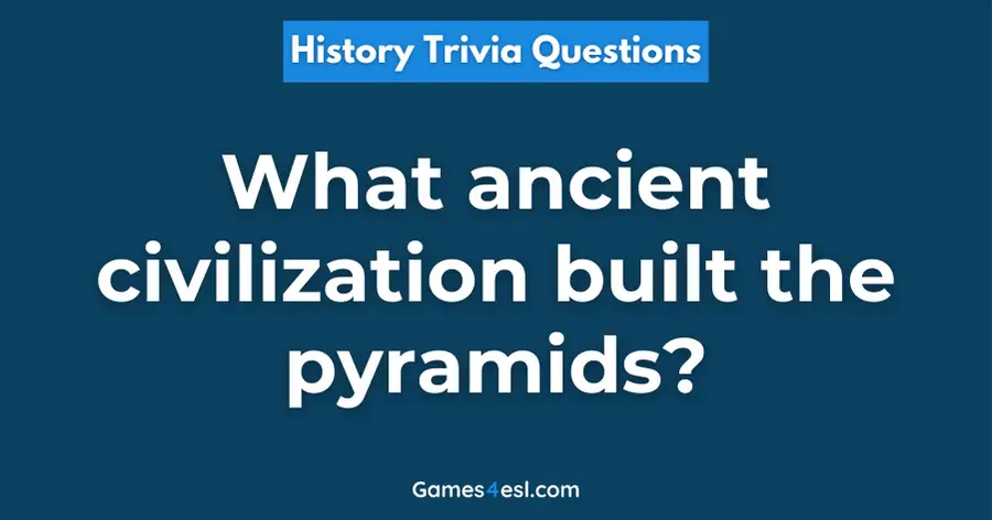 A History Trivia Question