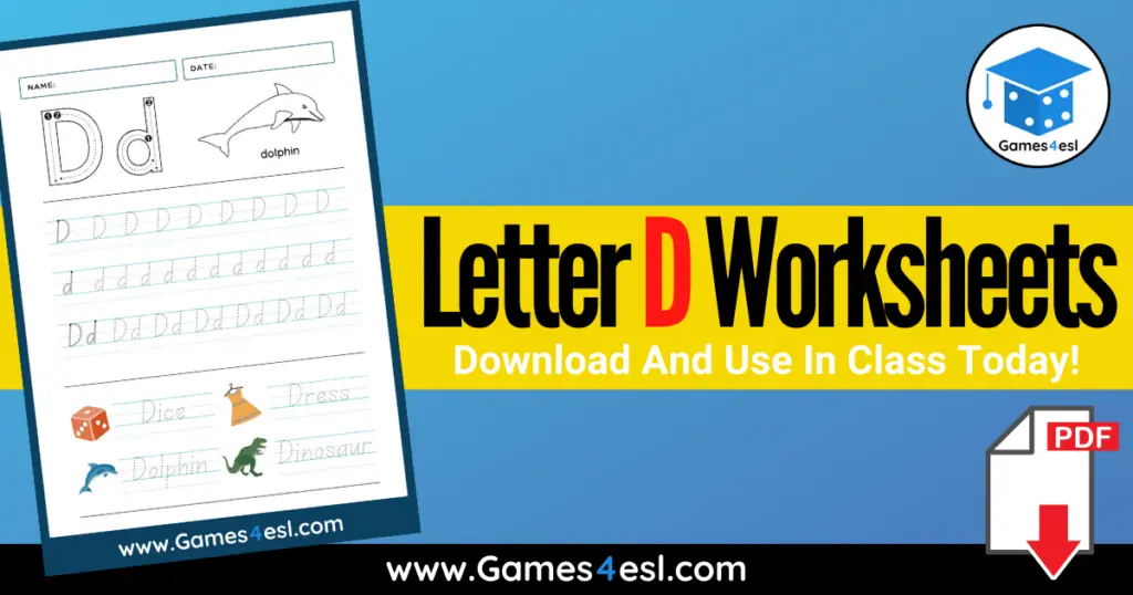 Letter D Worksheets