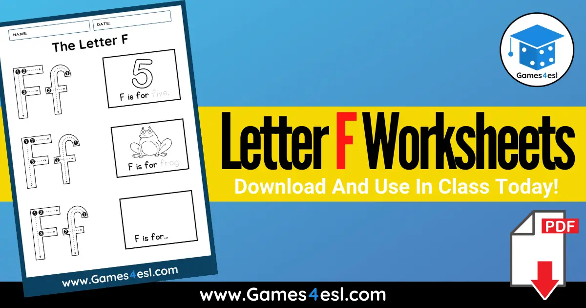 Letter F Worksheets