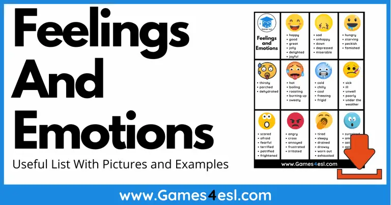 Useful List Of Feelings And Emotions In English