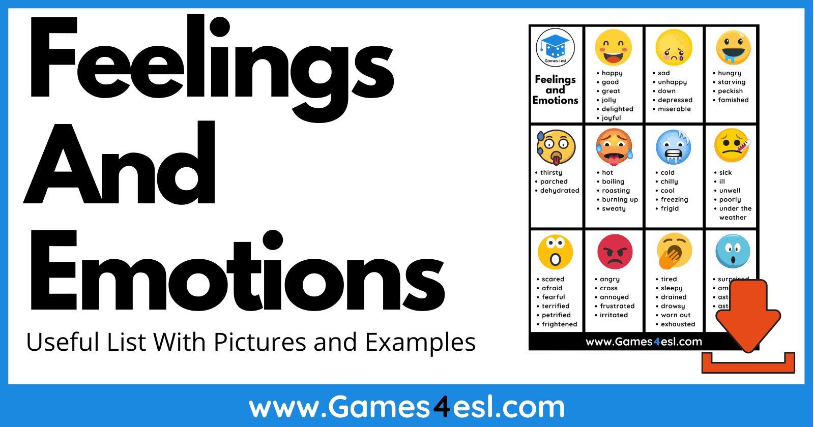 Feelings And Emotions in English