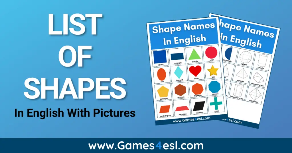 List Of Shapes: Names Of Shapes In English With Pictures