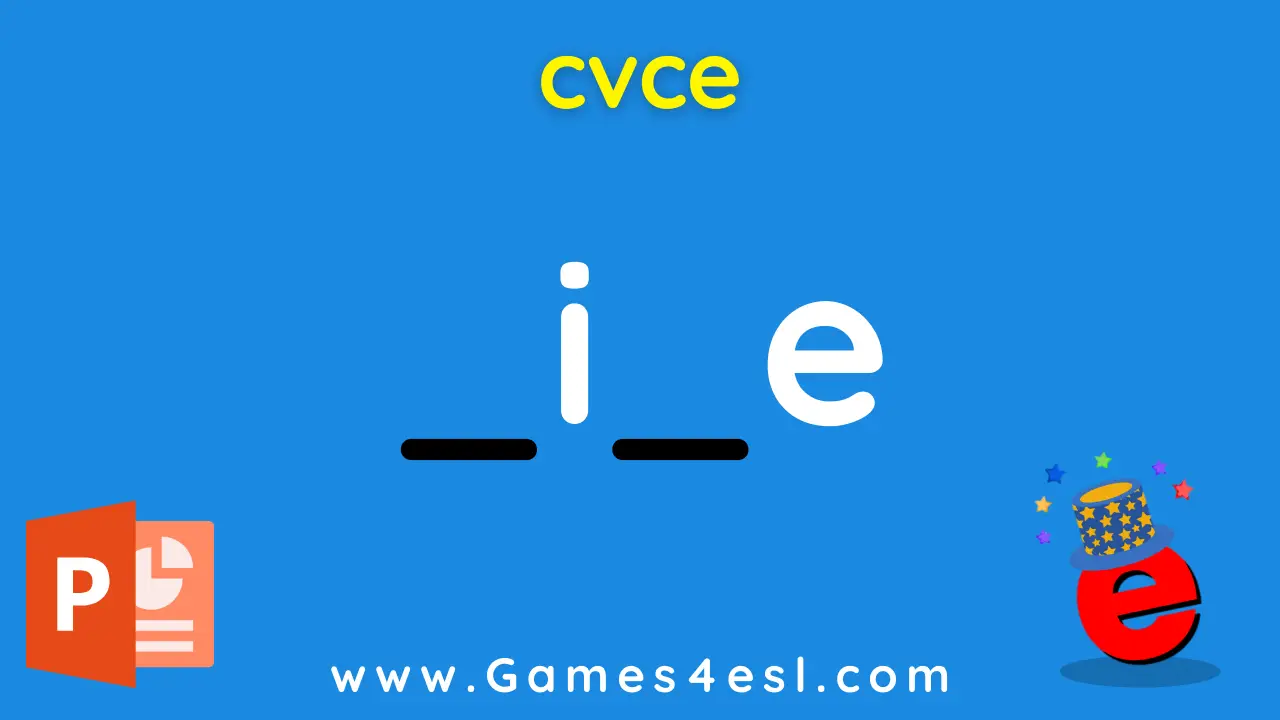 Magic E PowerPoint, CVCE Words With I