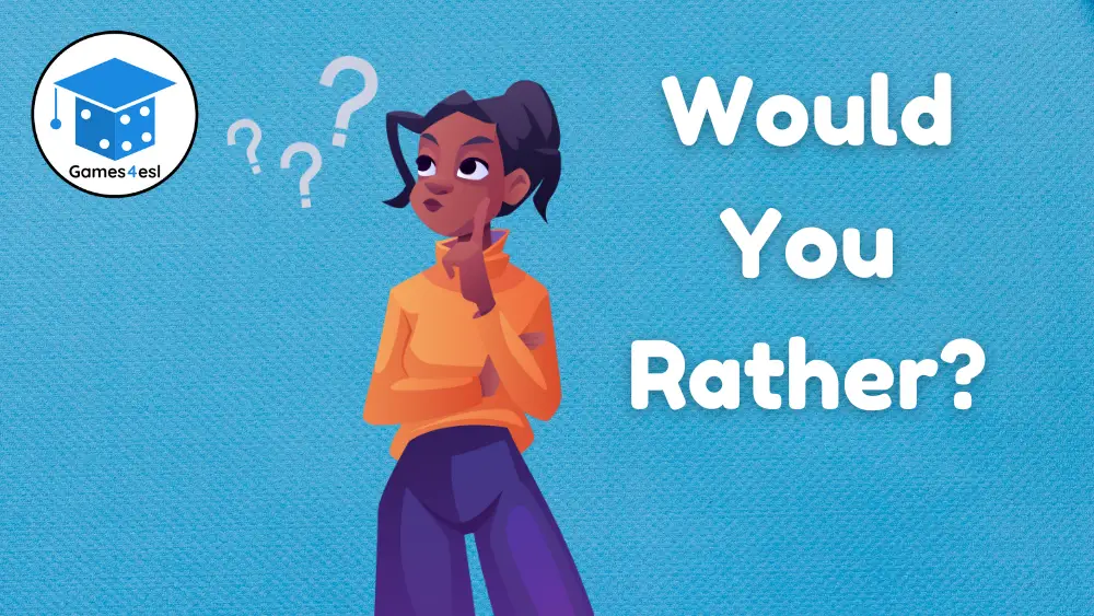 Middle School Classroom Game - Would You Rather