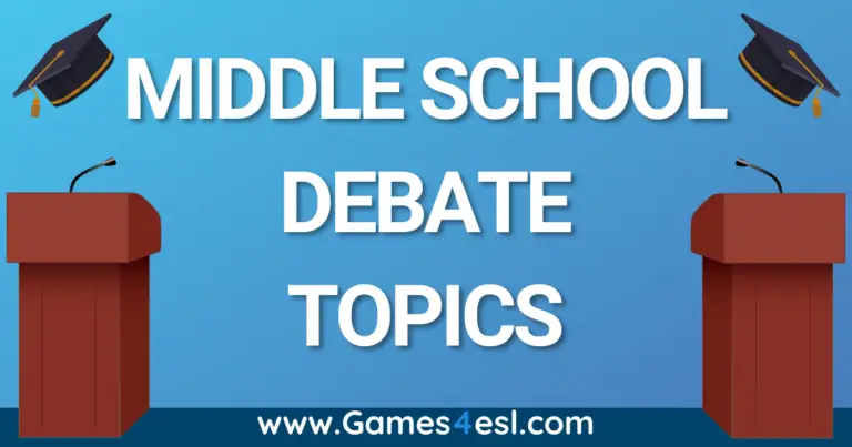 Middle School Debate Topics