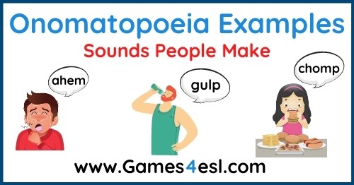 Onomatopoeia Examples - Sounds People Make