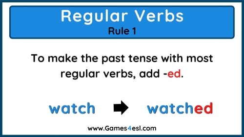 Past Tense Rules 1