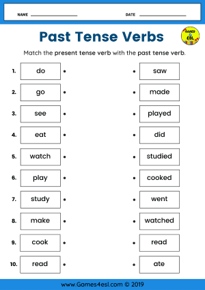 Past Tense Worksheet