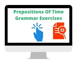 Prepositions Of Time Exercises