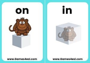 ESL Flashcards - Prepositions