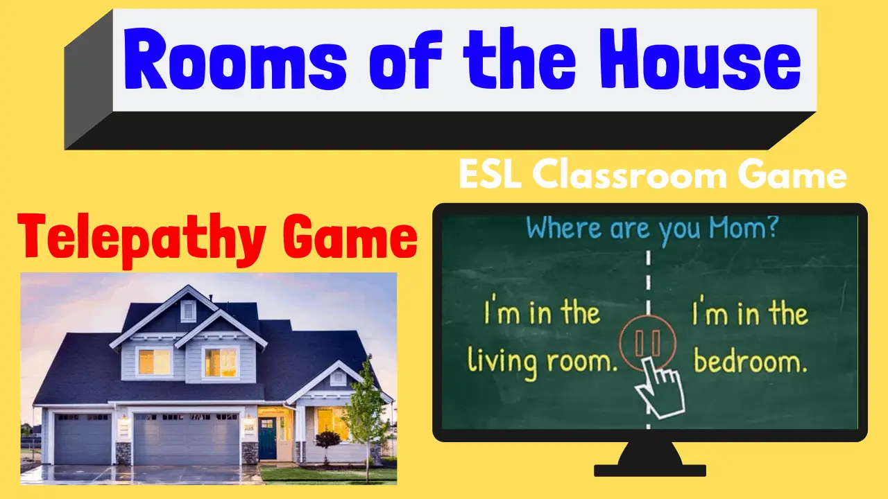 Rooms of the house ESL Game