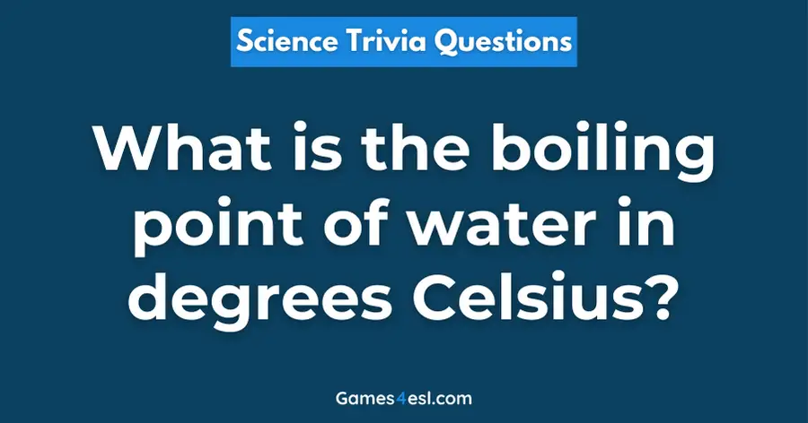 A Science Trivia Question
