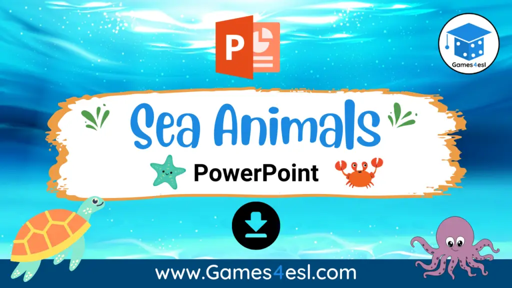 Sea Animals PowerPoint Lesson For Kids