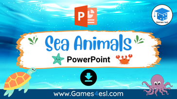 Sea Animals PowerPoint Lesson For Kids | Games4esl