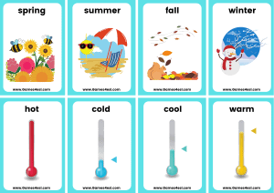 Free Seasons Flashcards | Games4esl