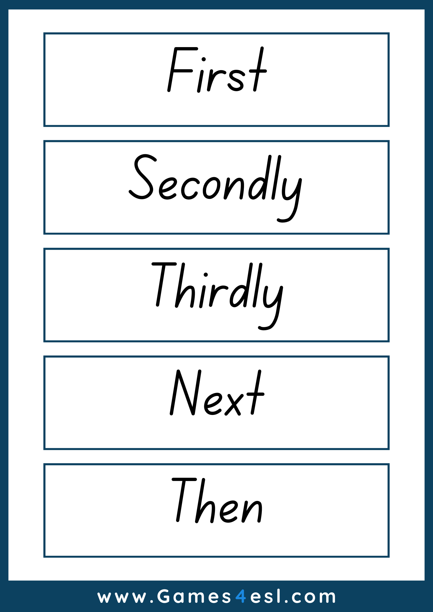 Master English Sequencing Words: Useful Guide With Lists, Examples, And ...