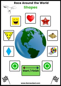 ESL Printable Board Games - Shapes