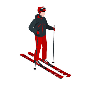 skiing