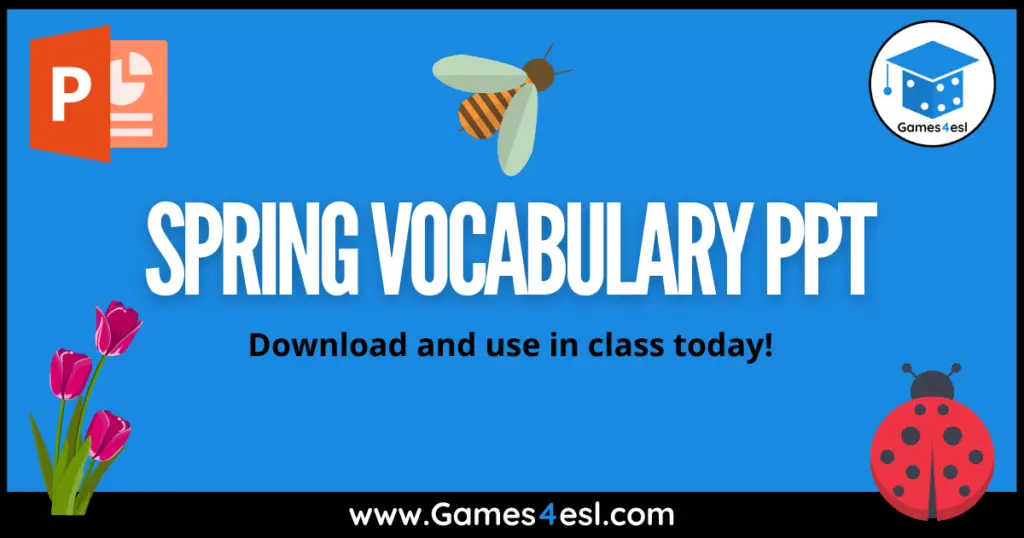 Spring Vocabulary PowerPoint