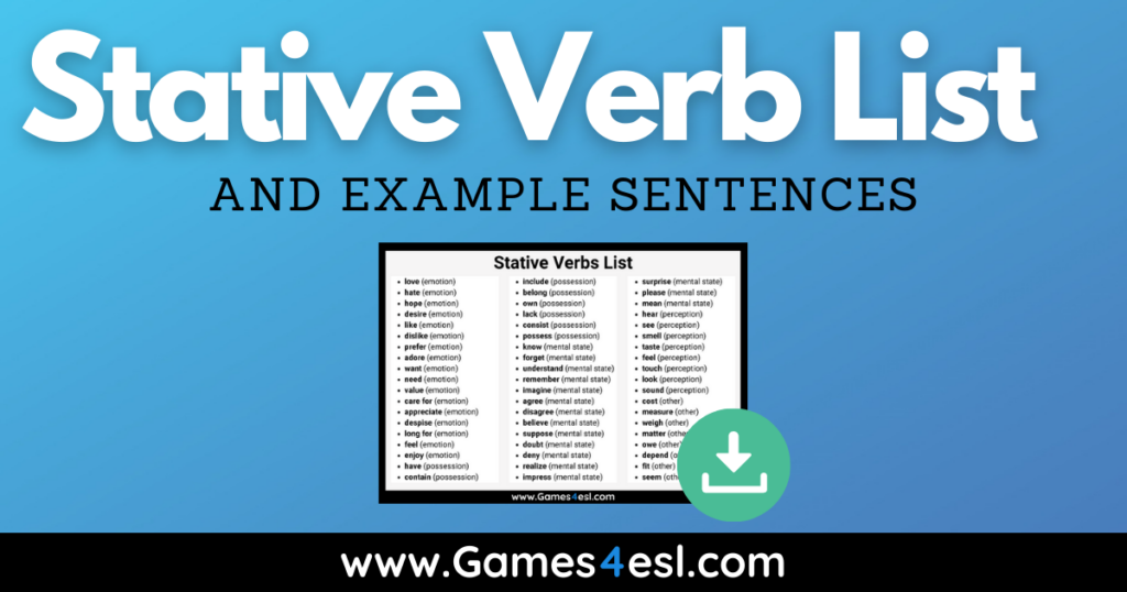 Stative and Dynamic Verbs, PDF, Grammar