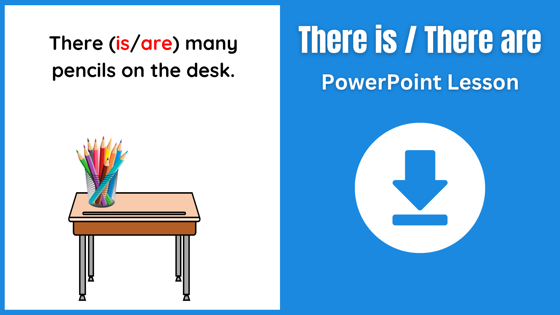 A PowerPoint for teaching 'there is' and 'there are' in English.