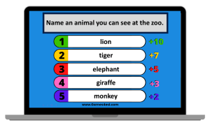 Snake - Quiz Game Template - Games to learn English