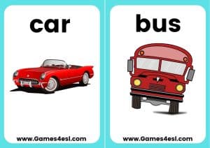 ESL Flashcards - transportation