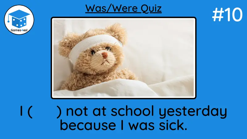 Was Were Quiz Question