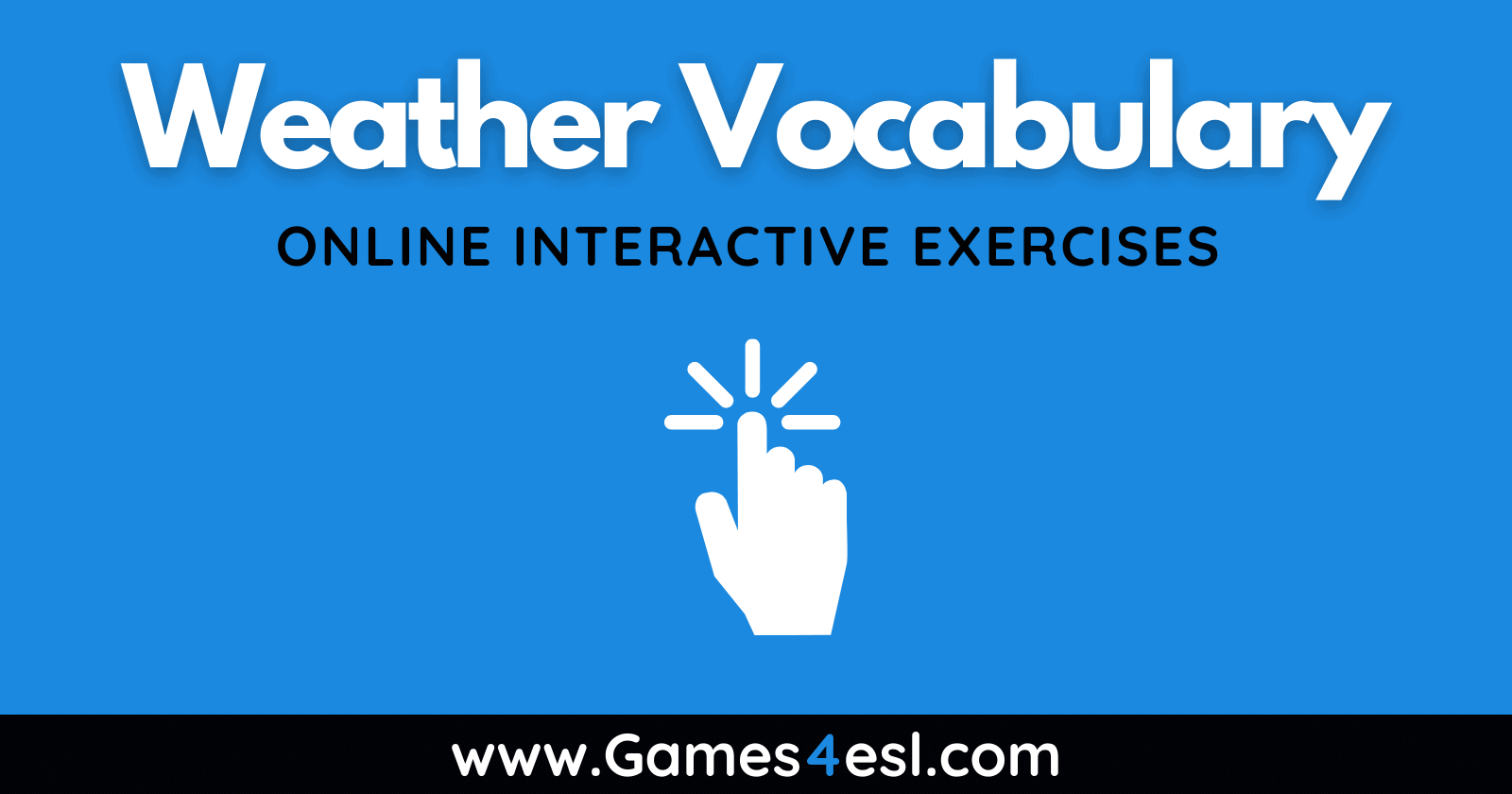 Weather Vocabulary Exercises