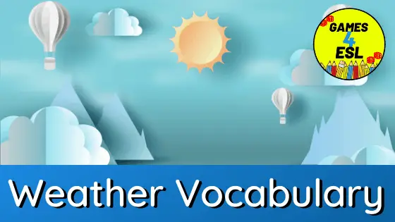 Weather Vocabulary In English: Weather Words With Pictures