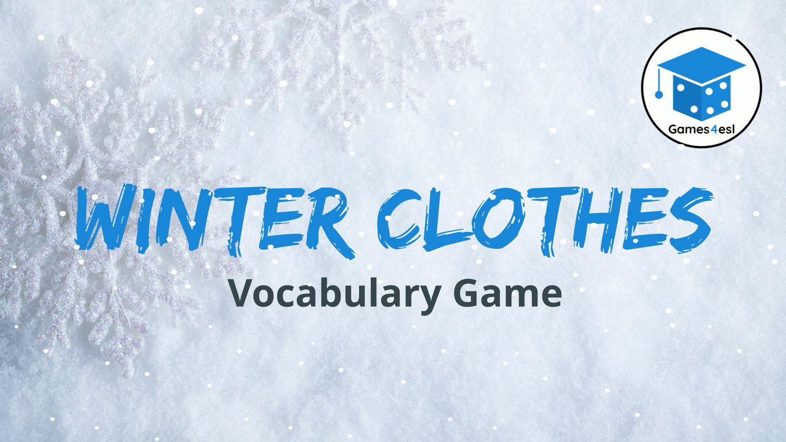 Winter Clothes Vocabulary