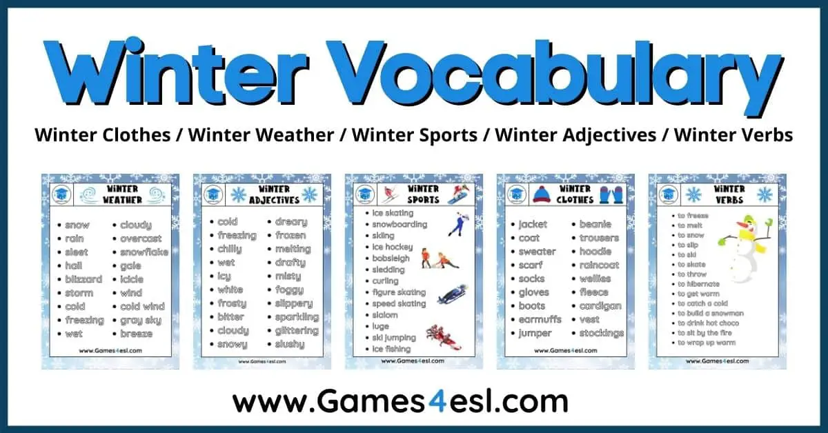 Winter Vocabulary
