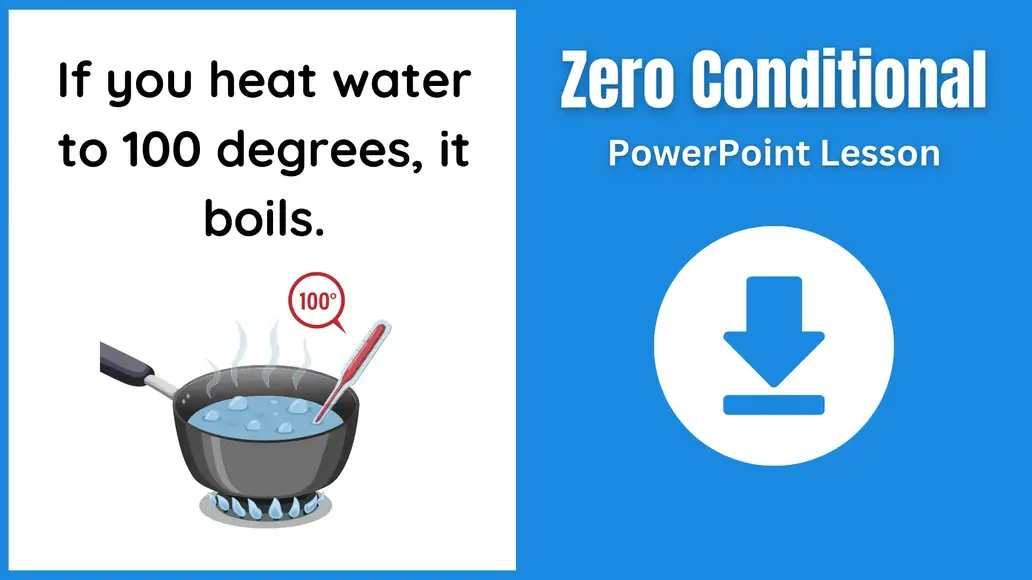 A PowerPoint for teaching the zero conditional.