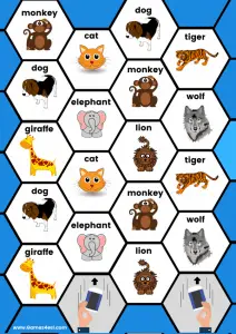 ESL Board Game - Animals