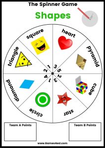 ESL Printable Board Game - Shapes