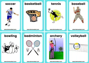 Small Flashcards - Sports