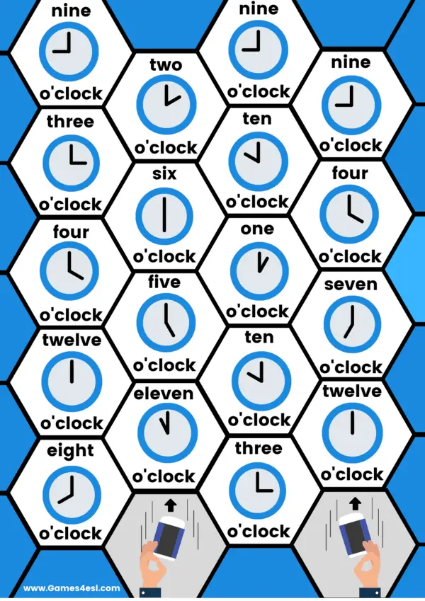 Telling The Time activity worksheet